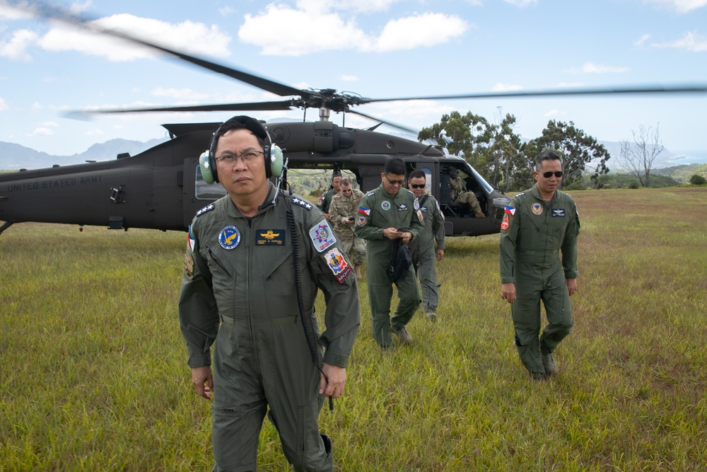 Philippine Air Force Commander Flies with Hawaii Guard, Observes Rotary-Wing Capabilities