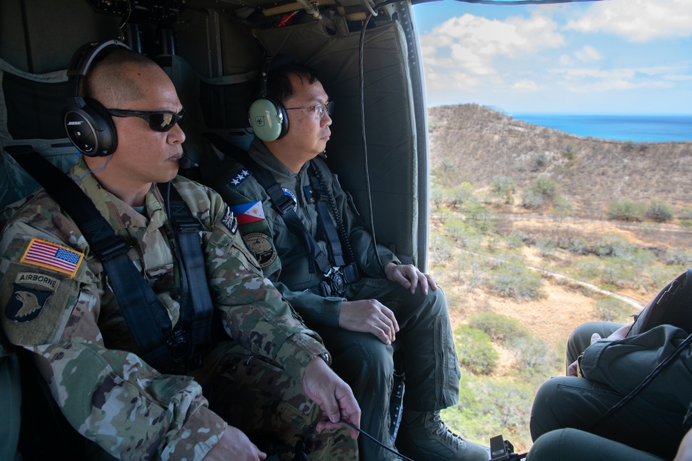 Philippine Air Force Commander Flies with Hawaii Guard, Observes Rotary-Wing Capabilities