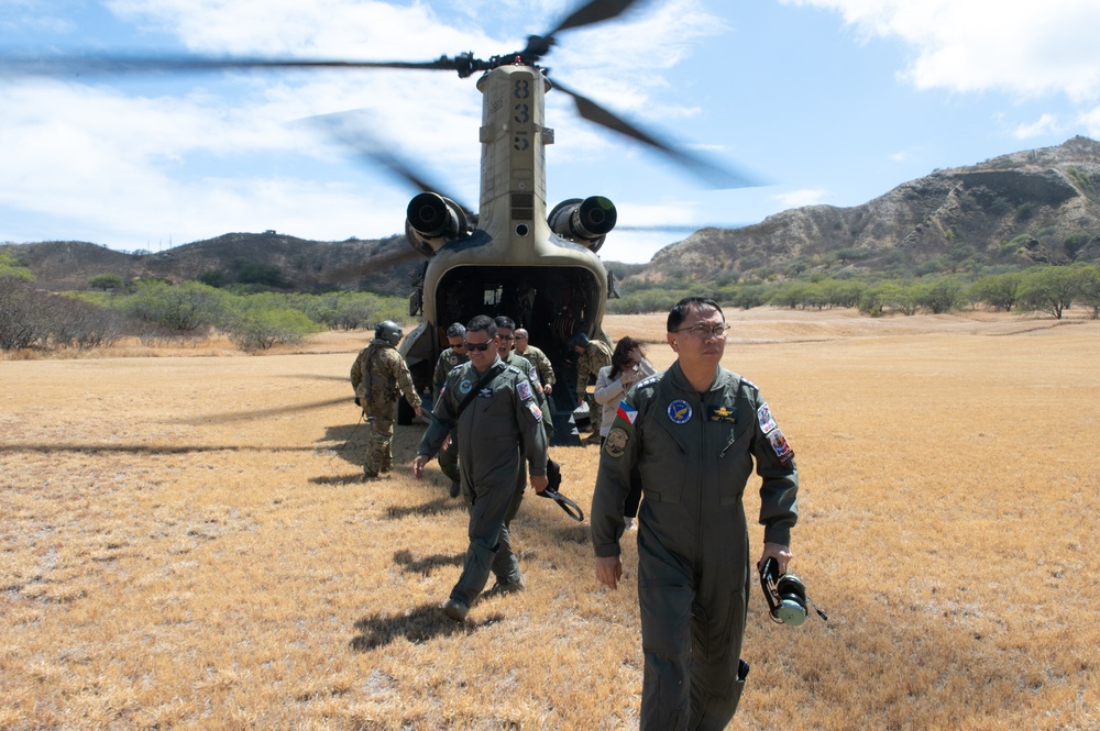 Philippine Air Force Commander Flies with Hawaii Guard, Observes Rotary-Wing Capabilities