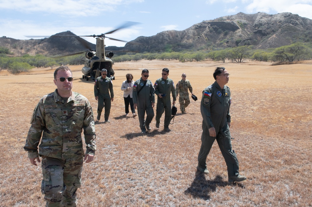 Philippine Air Force Commander Flies with Hawaii Guard, Observes Rotary-Wing Capabilities