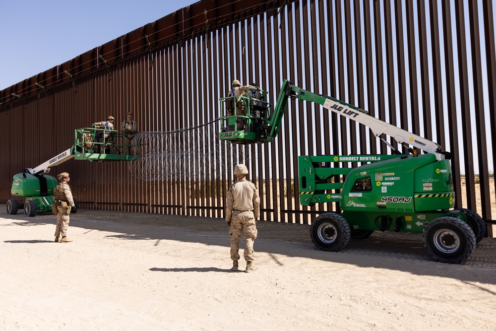 JTF-SB Marines continue barrier reinforcement operations
