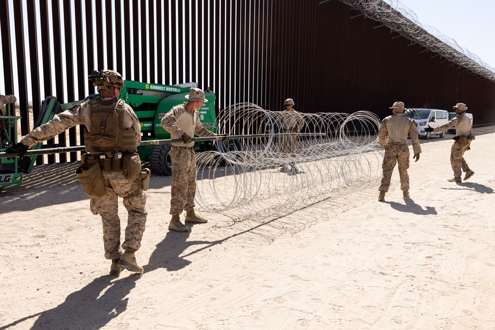 JTF-SB Marines continue barrier reinforcement operations
