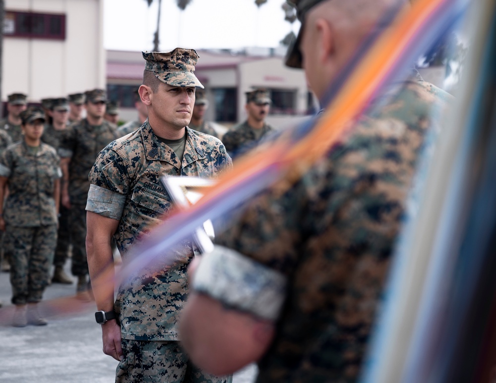 11th MEU Marine is Frocked to Master Gunnery Sergeant
