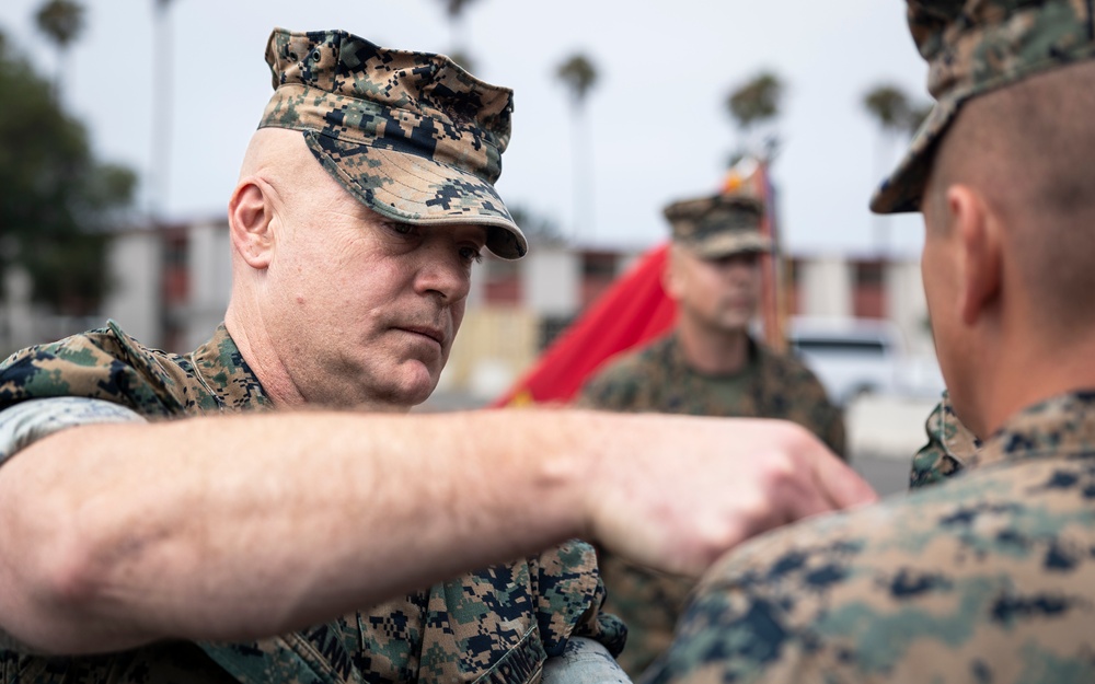11th MEU Marine is Frocked to Master Gunnery Sergeant