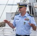 U.S. Coast Guard Chief Warrant Officer Colin Hopkins promotion ceremony on the Queen Mary