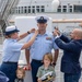 U.S. Coast Guard Chief Warrant Officer Colin Hopkins promotion ceremony on the Queen Mary