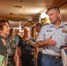 U.S. Coast Guard Chief Warrant Officer Colin Hopkins promotion ceremony on the Queen Mary