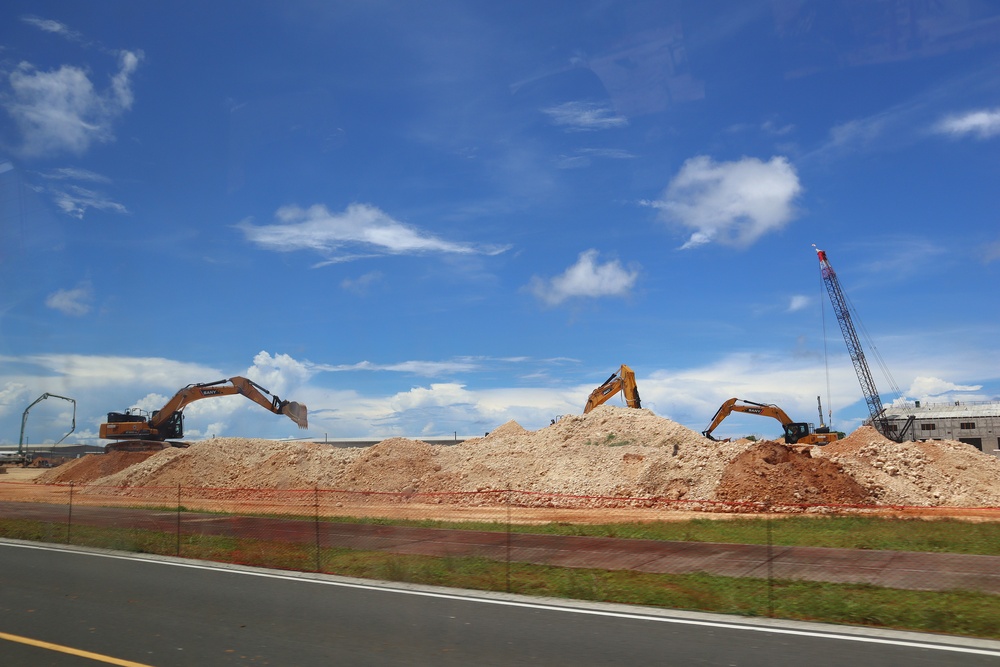Heavy Equipment Prepare a Project Site on Camp Blaz