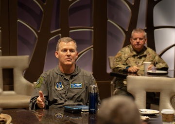 Candid conversations over coffee at Commander Leadership Course