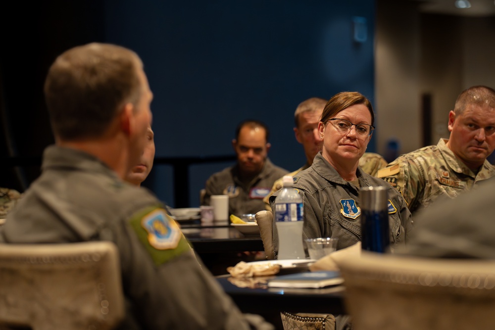 Candid conversations over coffee at Commander Leadership Course