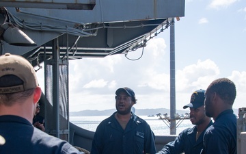 USS America (LHA 6) Departs Okinawa