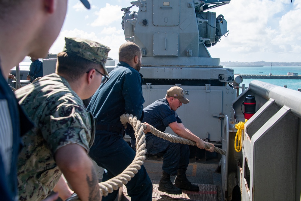 USS America (LHA 6) Departs Okinawa