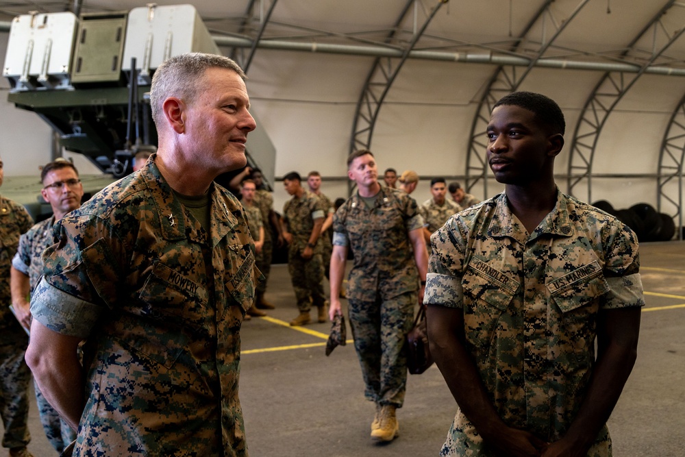 3d MLR Gets Visited by Maj. Gen. Mowery to Showcase Equipment