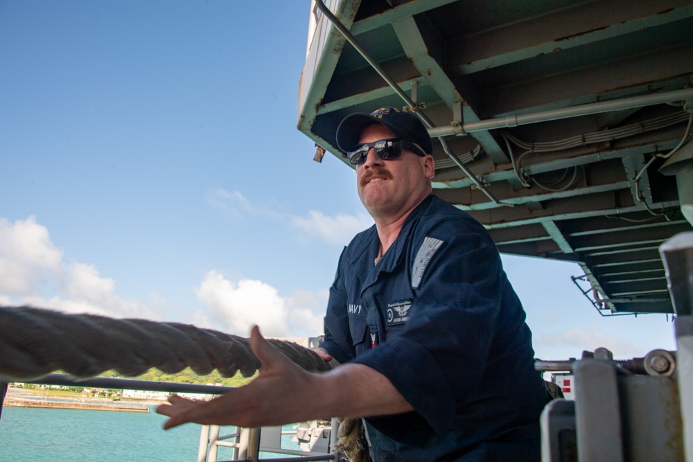 USS America (LHA 6) Departs Okinawa