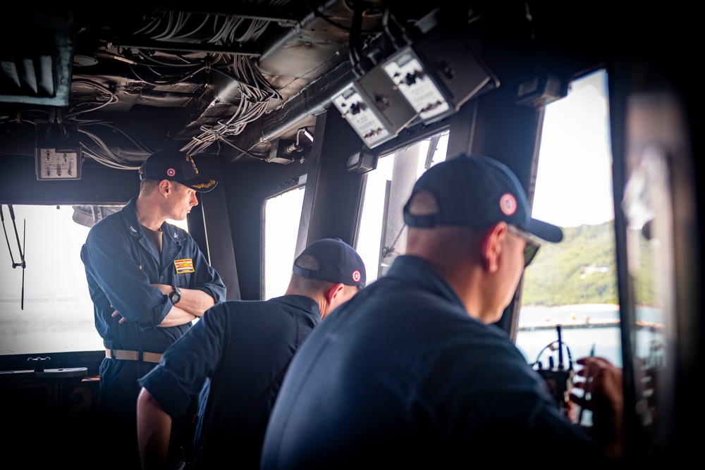 USS America (LHA 6) Departs Okinawa