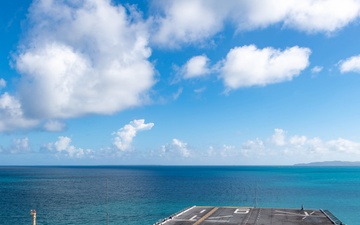 USS America (LHA 6) Departs Okinawa