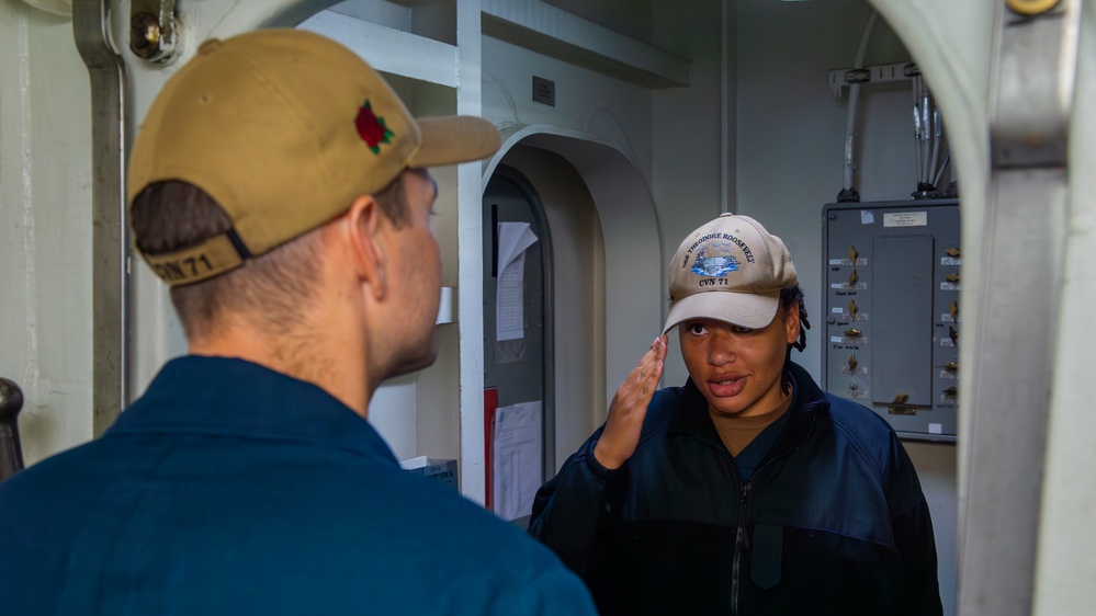 USS Theodore Roosevelt Zone Inspection