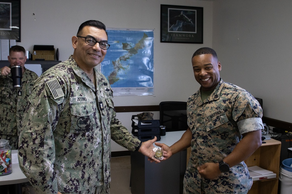 30 NCR Commodore Visits NMCB 4