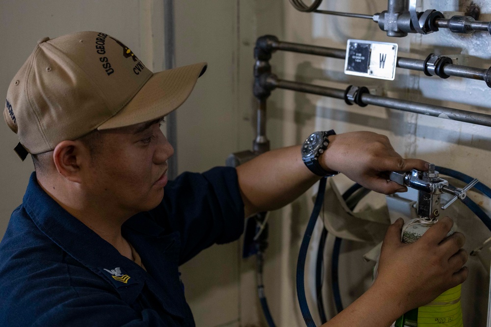 Daily Operations Aboard USS George H.W. Bush (CVN 77)