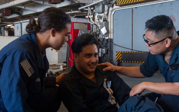 USS America (LHA 6) Conducts Mass Casualty Training