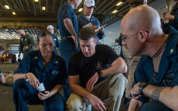 USS America (LHA 6) Conducts Mass Casualty Training