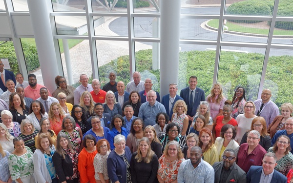 DoDEA Senior Leaders Pose Together at Summer Leadership Gathering