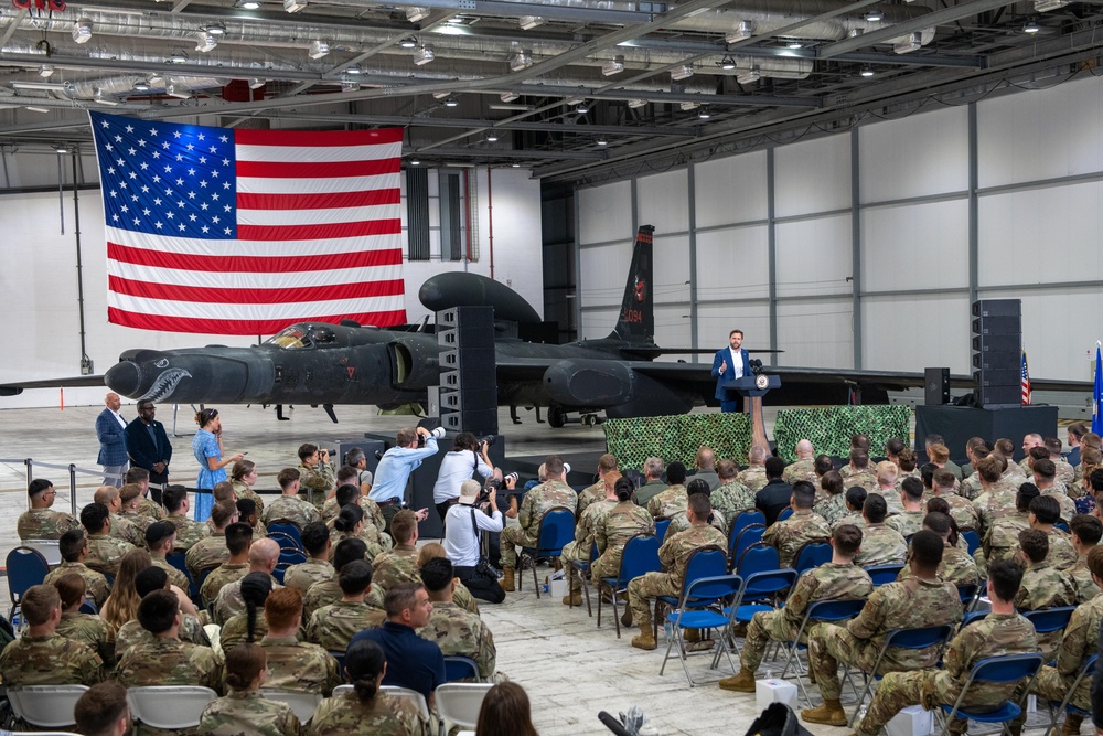 VPOTUS hosts troop engagement at RAF Fairford