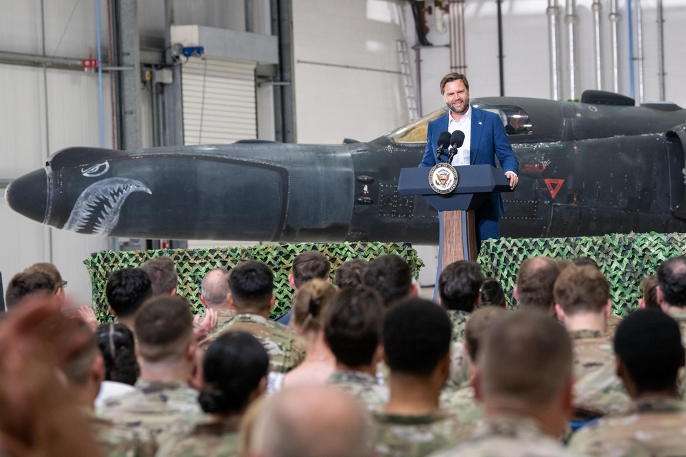 VPOTUS hosts troop engagement at RAF Fairford