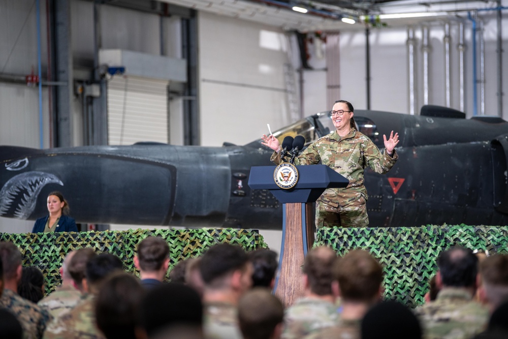 VPOTUS hosts troop engagement at RAF Fairford