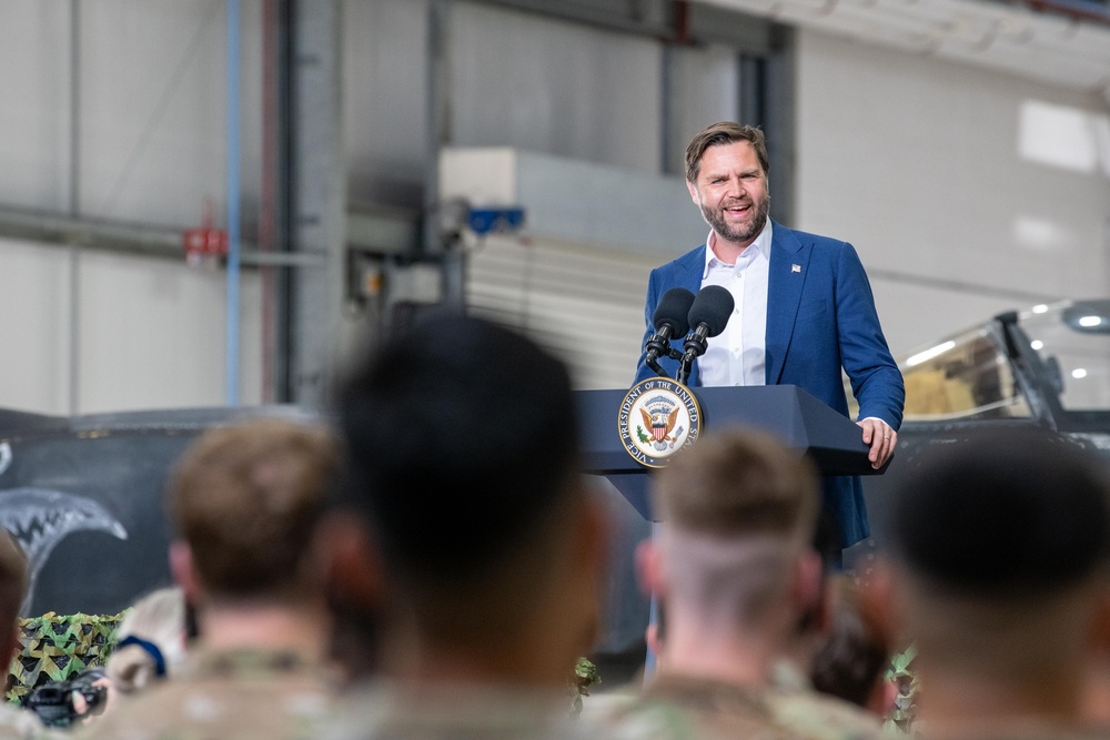 VPOTUS hosts troop engagement at RAF Fairford