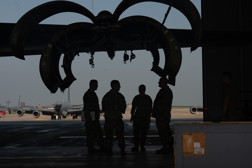 Always ready: McConnell maintainers swap KC-135’s engine