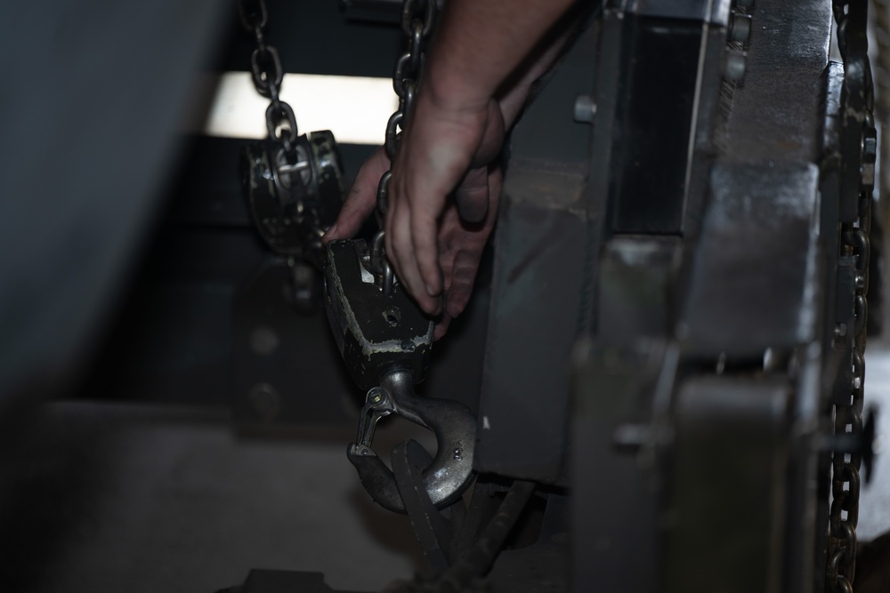 Always ready: McConnell maintainers swap KC-135’s engine