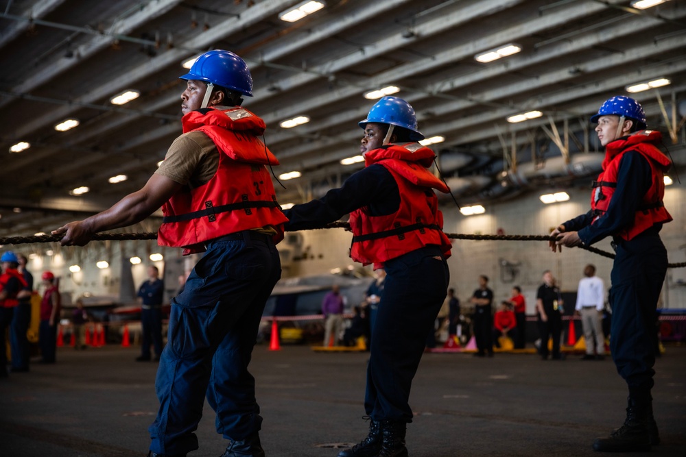 USS Gerald R. Ford (CVN 78) Conducts Replenishment at Sea