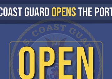 Coast Guard Captain of the Port opens the port