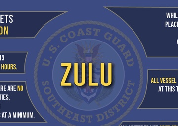 Coast Guard Captain of the Port sets Port Condition Zulu