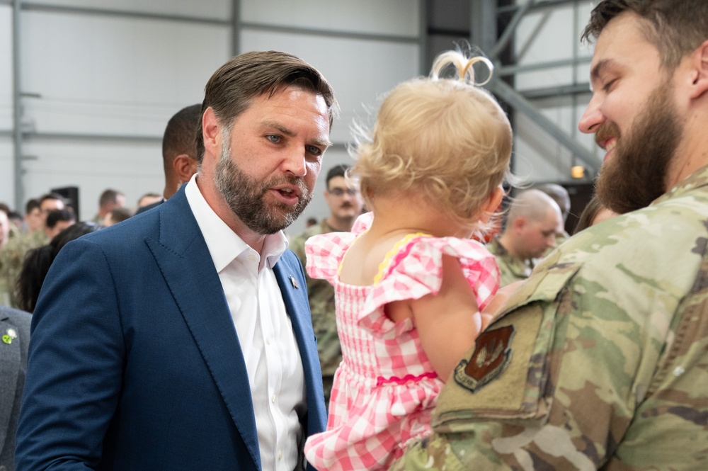 Vice President JD Vance visits RAF Fairford