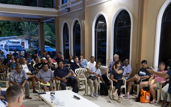 Republic of Palau, Peleliu government, DoD host public meetings on improvements to Peleliu South Dock