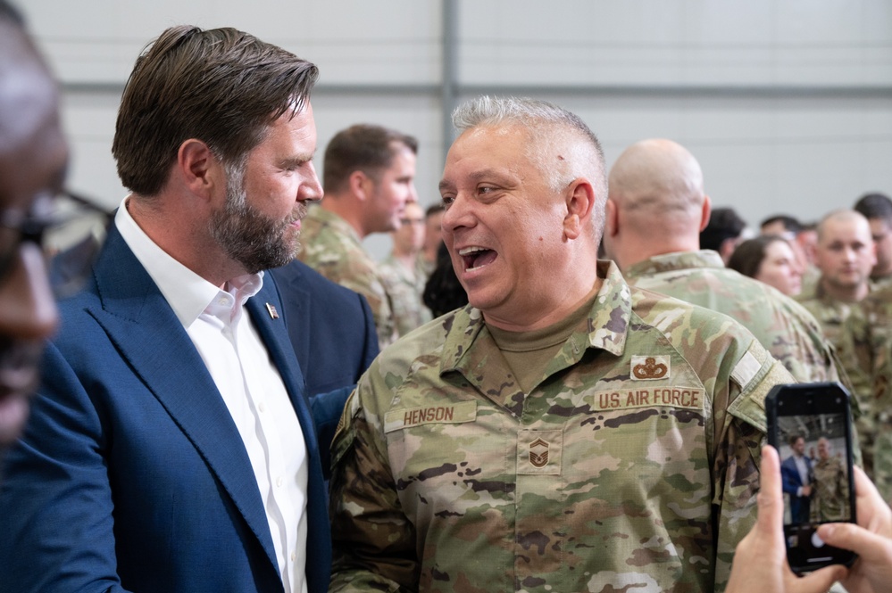 Vice President JD Vance visits RAF Fairford