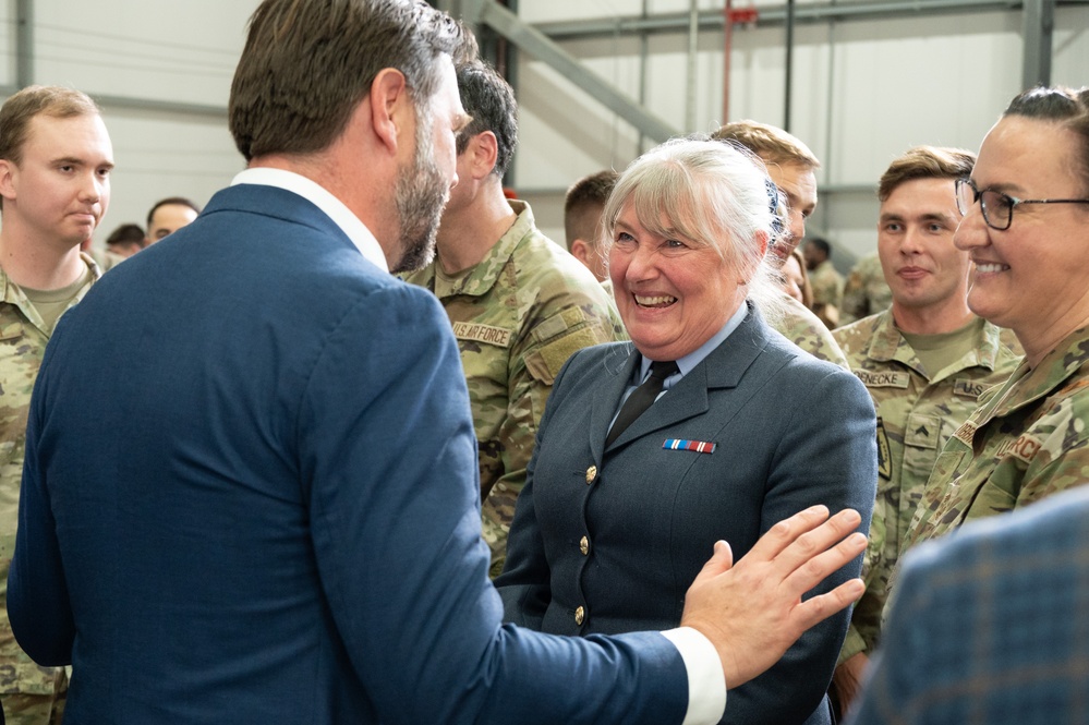 Vice President JD Vance visits RAF Fairford