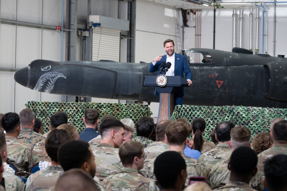 Vice President JD Vance visits RAF Fairford