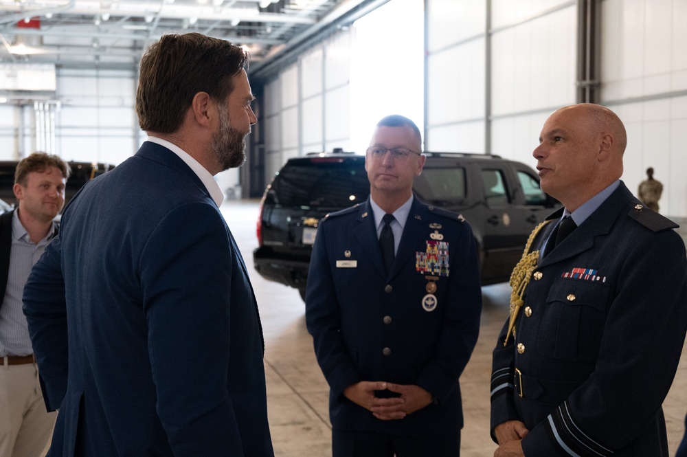 Vice President JD Vance visits RAF Fairford