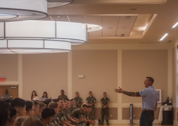 Sgt. Dakota Meyer visits Camp Lejeune