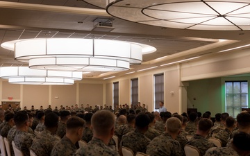 Sgt. Dakota Meyer visits Camp Lejeune