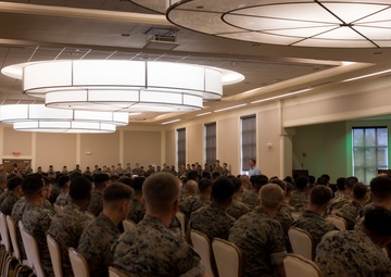 Sgt. Dakota Meyer visits Camp Lejeune