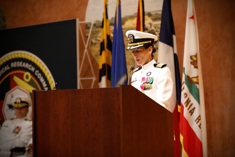 Naval Medical Research Command Holds Change of Command