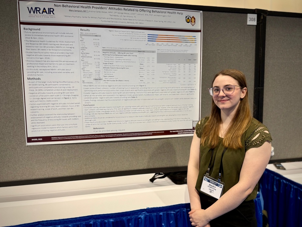 #teamWRAIR Engages with Military Health Leaders and Researchers at MHSRS 2025