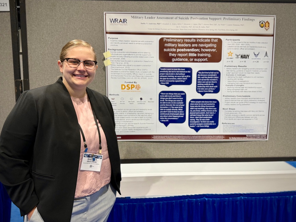 #teamWRAIR Engages with Military Health Leaders and Researchers at MHSRS 2025