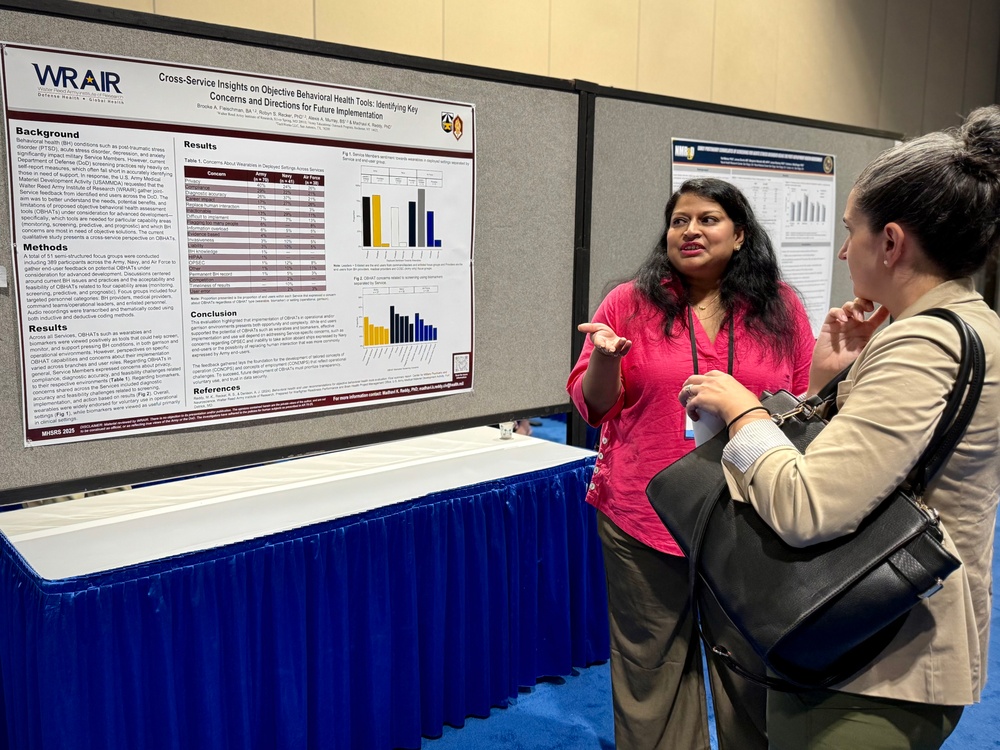 #teamWRAIR Engages with Military Health Leaders and Researchers at MHSRS 2025