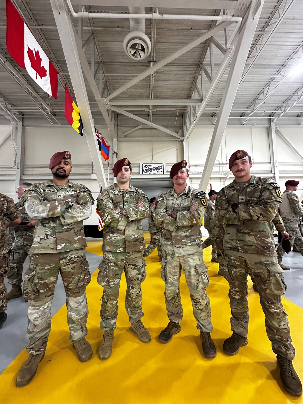 Airborne EOD technicians participate in international static line parachute competition