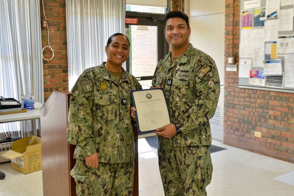 MA2 Cardona Reenlistment